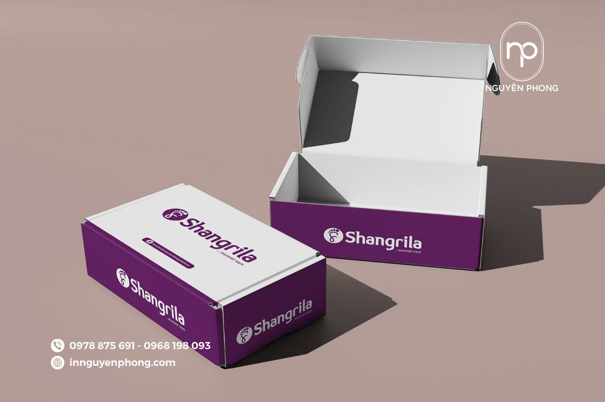 Chất liệu in hộp carton đựng giày